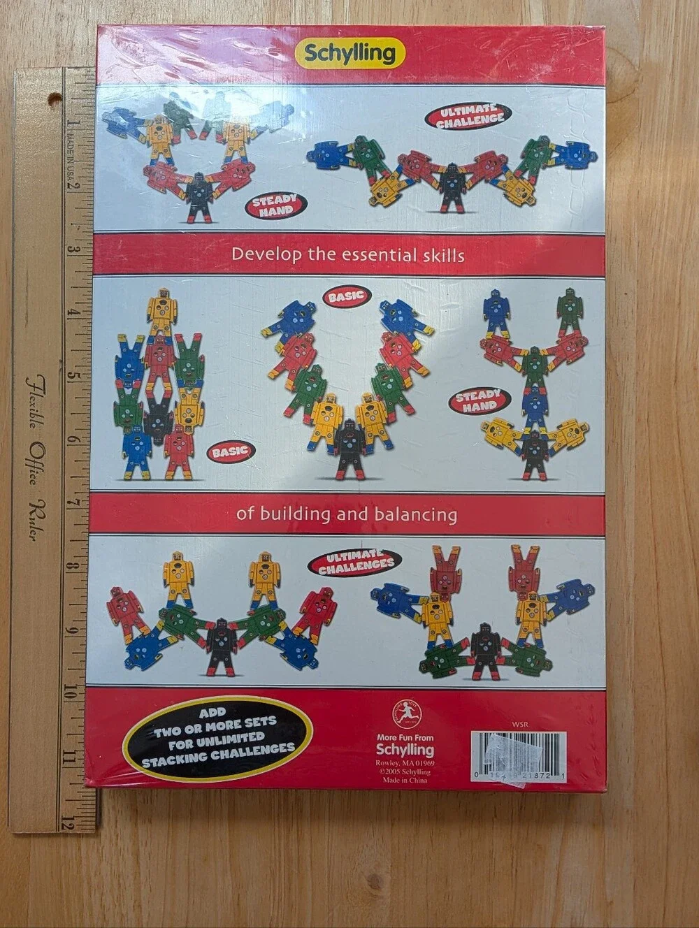New Schylling Stacking Robots Wooden Toys 2005
